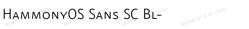 HammonyOS Sans SC Bl字体转换